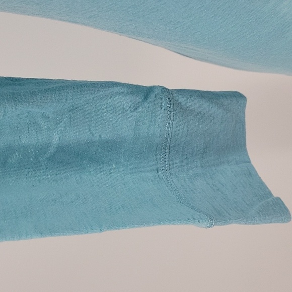 Victoria Secret Light Blue w/ Sparkle Henley Tee Size S - Picture 6 of 10